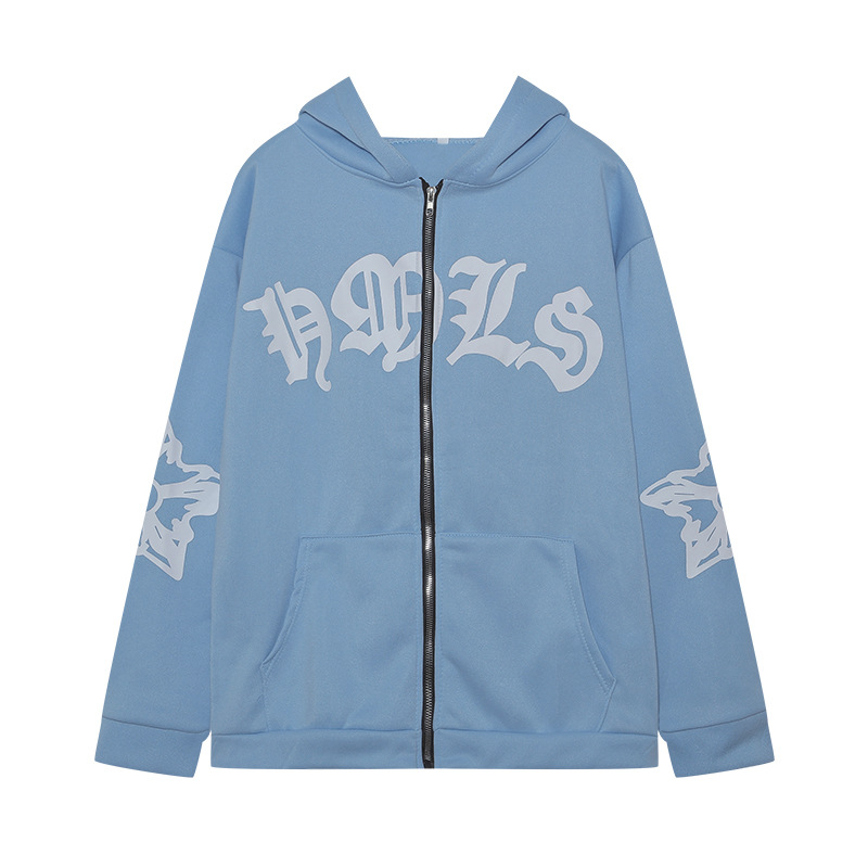 Picture of 2023 Europe and the United States cross-border AliExpress new ladies street hoodie foam zipper Europe and the United States hooded sweater