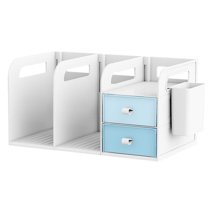 Simple Student Children's Desktop Bookshelf Storage Organizer Storage Rack Office Desk File Drawer Storage Box