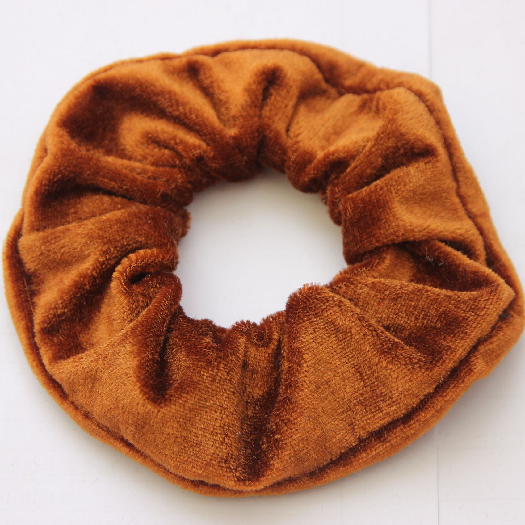 Picture of Amazon Gold Velvet Cloth Pig Intestine Hair Ring Velvet Mother Headband Grandma Jewelry Rubber Band Wholesale