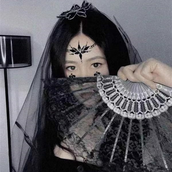 Picture of Internet Celebrity DIY Face Stickers, Eyebrow Stickers, Acrylic Accessories, Colorfulful Forehead Decoration, Masquerade Face Rhinestone Stickers