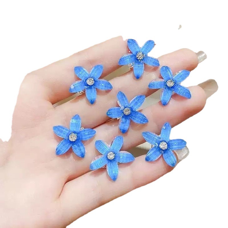 Children's Flower Small Grab Hair Accessories Girl's Braided Hair Buckle Head Flower Little Girl's Mini Grab Small Hairpin Headwear