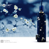 Picture of OLYCAT Pastoral Floral Fresh UV-proof Folding Umbrella Sunny and Rain Dual-use Black Rubber Sunshade Sun Umbrella