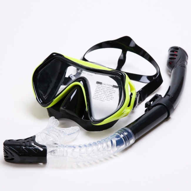 Cross-border Amazon new snorkeling mask full dry diving glasses breathing tube set adult diving glasses