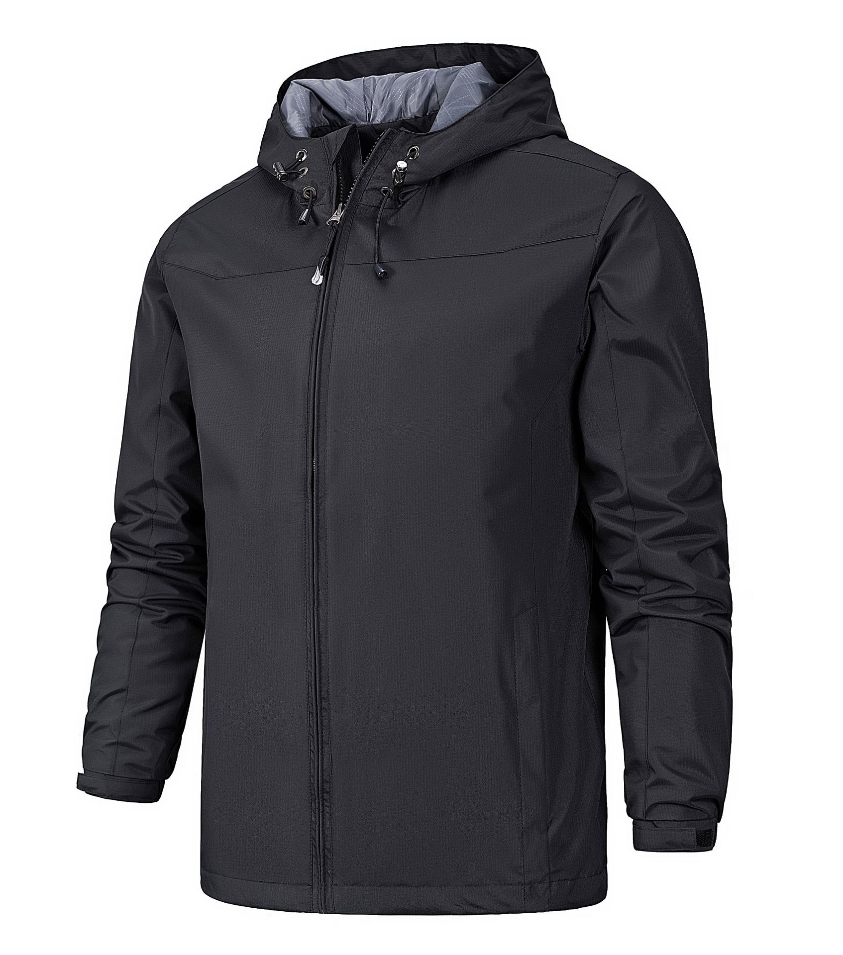 Picture of Outdoor windproof waterproof four-season mountaineering suit men's thin spring and autumn single-layer jacket women's one-piece hair