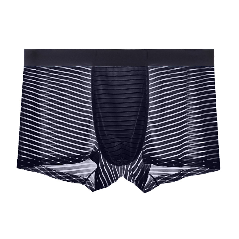 Picture of Olympic Mesh Men's Underwear Men's Ice Silk Seamless Boxer Briefs Thin Seamless Summer Breathable Boxer Briefs