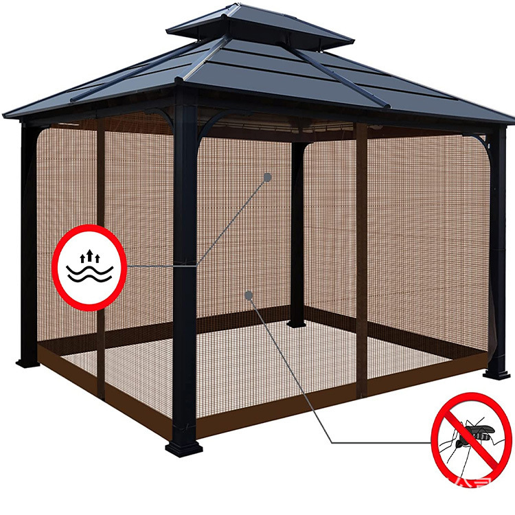Picture of Gazebo tent mosquito net barbecue shed mosquito net garden fence outdoor insect curtain mosquito net factory direct sales