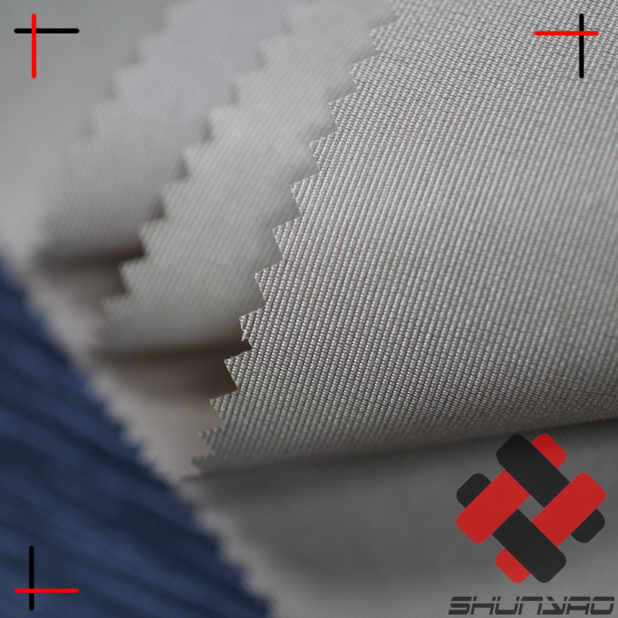 Shun Yao 500D Polyester Woven Taslon Fabric Horizontal Stripe All Polyester Shandong Silk Fabric