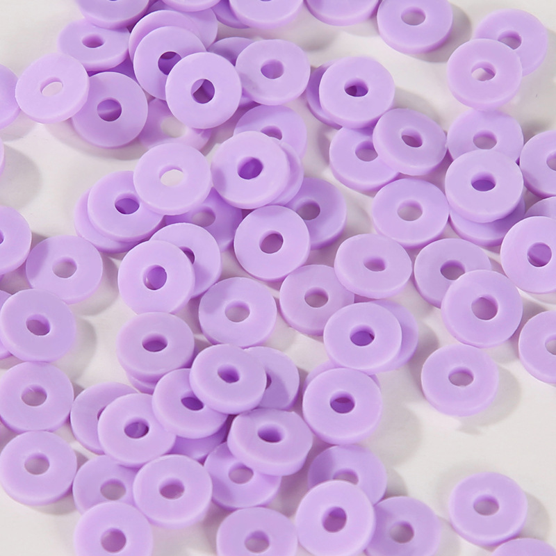 Picture of Jewelry Accessories Color Soft Ceramic Beaded Handmade diy Handmade Material Bracelet Necklace Bracelet Bead Spacer