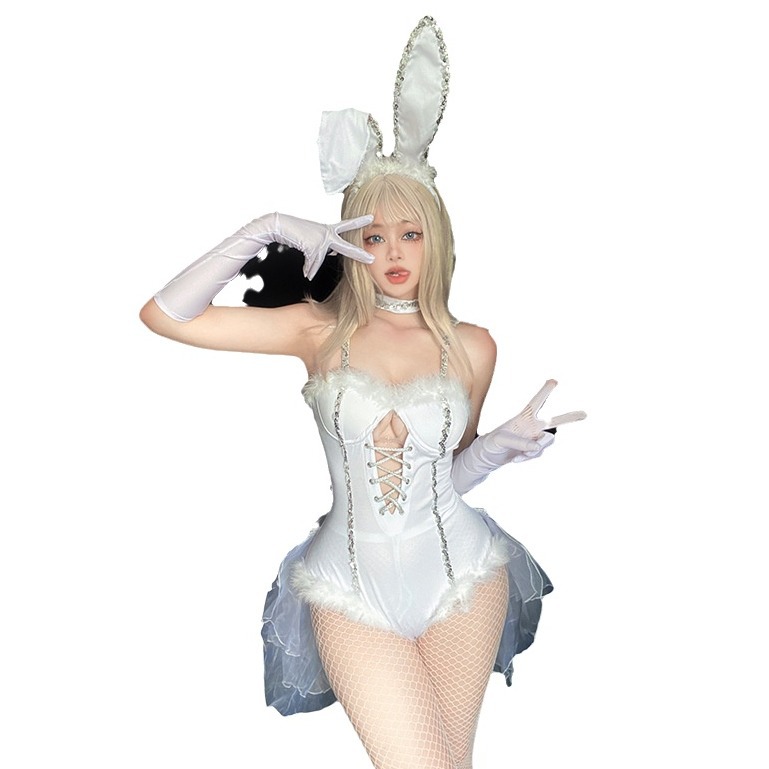 Picture of Resurrection Halloween Costume Cos Sexy Bunny Girl Suit Nightclub Bar Ds Stage Dance Bunny Costume Christmas Costume
