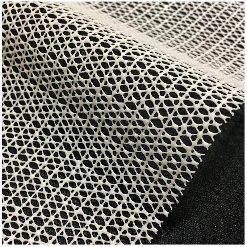 Factory PVC non-slip net PVC straight-grain foam Net floor mat PVC coated impregnated straight-grain foam mesh cloth