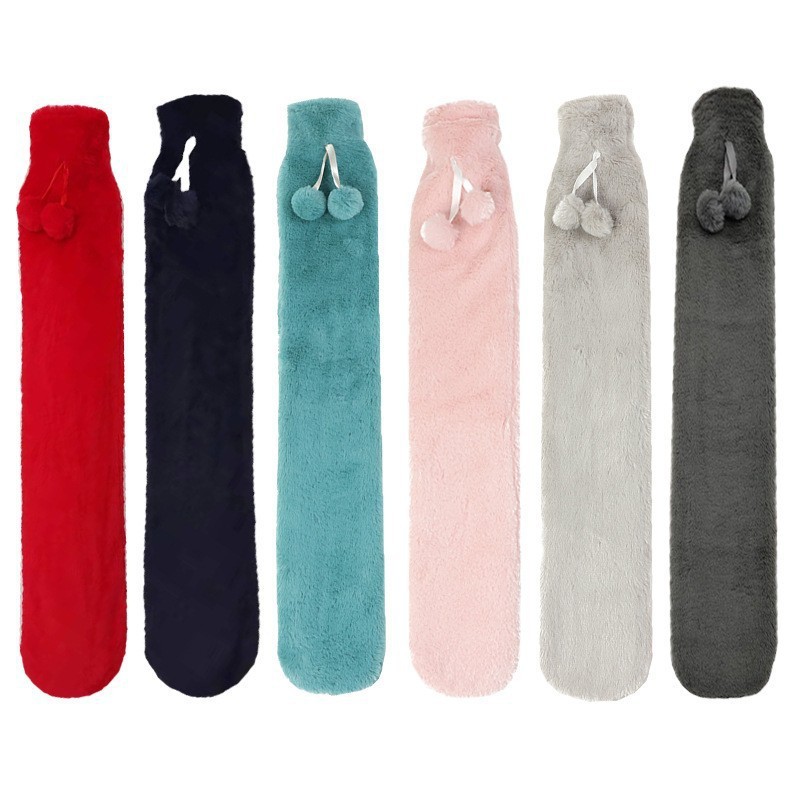 Picture of Belt hot compress warm hand water bag warm shoulder neck plush rubber hot water bag Flushing strip warm hand treasure spot wholesale