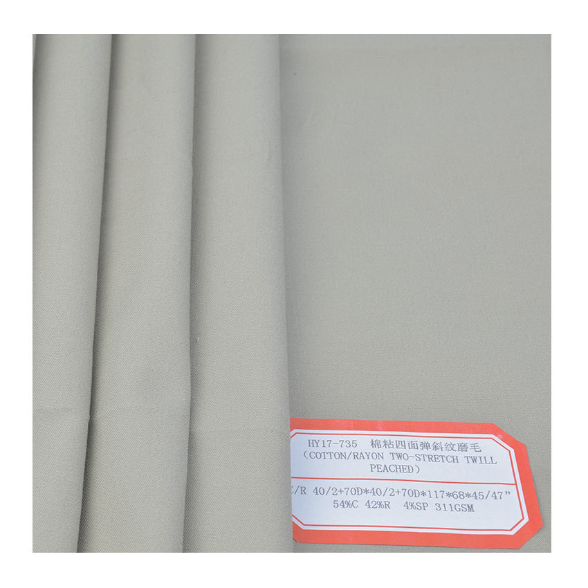 Cotton-Viscose Interwoven Blended Fabric, Cotton-Viscose Stretch Fabric, Casual Pants Workwear Fabric, Trendy Brand