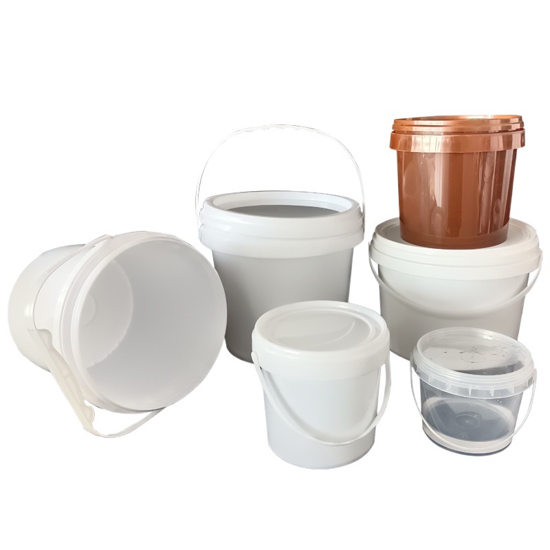 Customized Pp Plastic Barrel Food Grade Ice Cream Barrel with Lid 1 Liter Food Packaging Barrel Satchel Sealed Yogurt Barrel