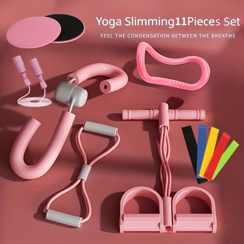 Cross-border supply of yoga fitness 4-piece set of 11-piece set of pedal puller leg beauties yoga ring eight-character puller