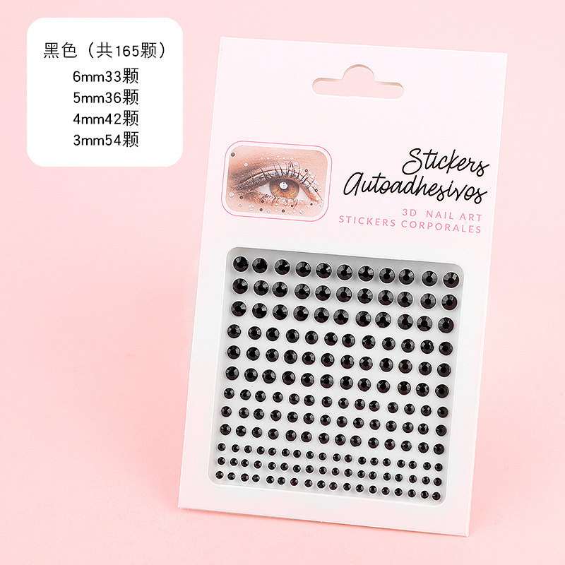 Picture of In stock cross-border hot acrylic eyebrow sticking Diamond 3456mm face sticker performance Color Diamond Crystal acrylic eye corner tears
