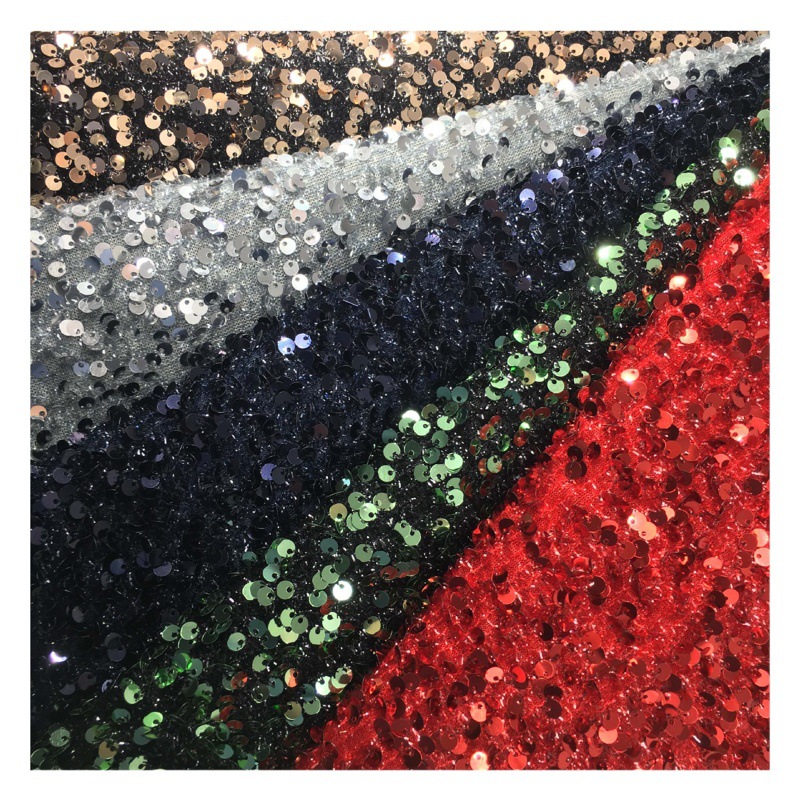 5mm centipede yarn sequin embroidered mesh wedding fashion stage clothing cushion tablecloth sequin fabric embroidered sequin cloth