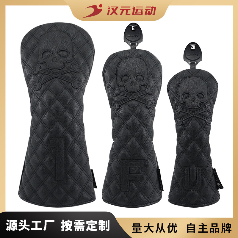 Factory new golf club cover wooden pole cover head cover cap cover skull No. 1 wooden fairway wooden chicken leg outdoor