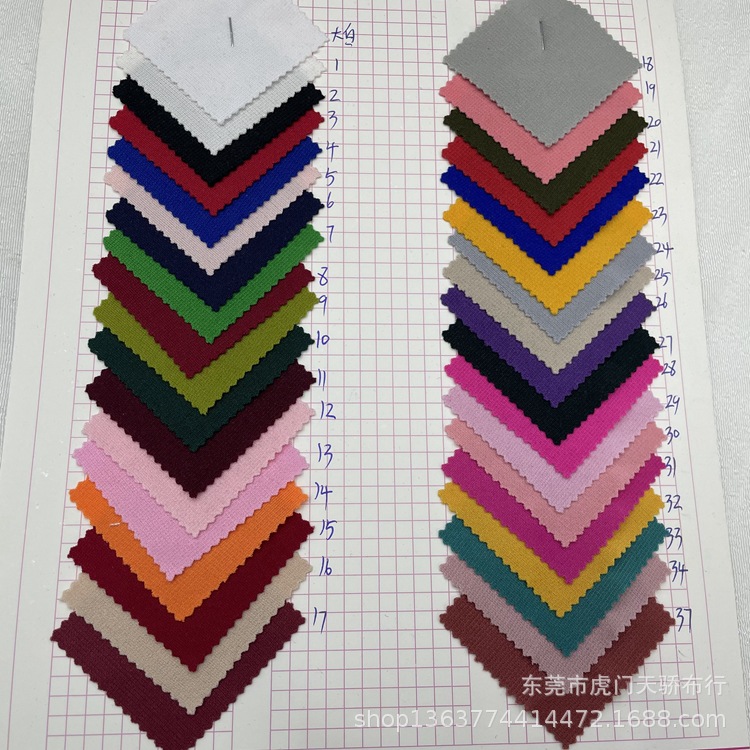 Spot Supply Knitted Polyester Roman 200g 75D Roman Cloth Casual Clothing Shoes and Hats Knitted Polyester Rib
