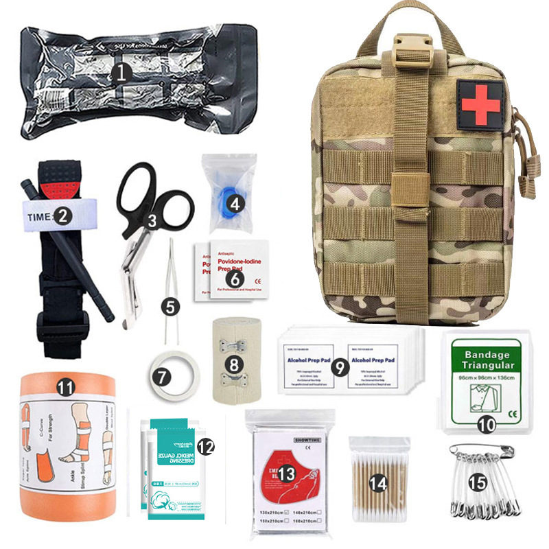 Outdoor Camping Survival Tool Set, Survival Emergency Kit, Multi-Functional Tactical Camping First Aid Supplies Wholesale
