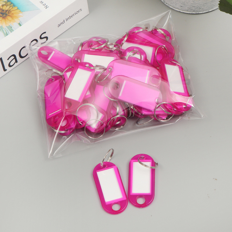 Picture of Cross-border plastic pp key card rental room hotel key tag classification tag mark key chain