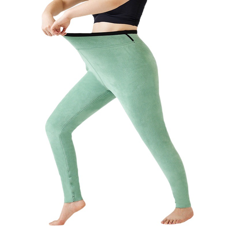 New Large Size Velvet Shark Pants Women's Outer Wear Autumn and Winter Leggings Fat mm High Waist Hip Lifting Belly Slimming Look Barbie Pants