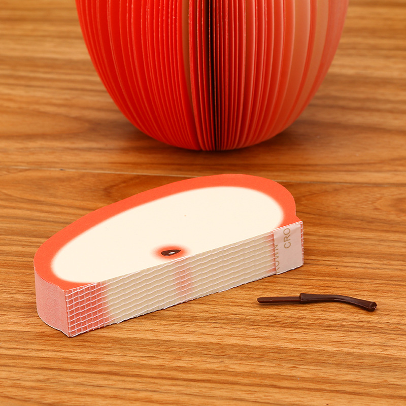 Picture of Large red apple note paper three-dimensional creative vegetable and fruit note paper cute special-shaped convenient message note pad