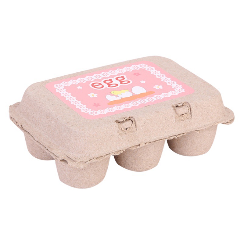 Wooden simulation egg duck egg group 6 boxed baby young children play house cognitive toys