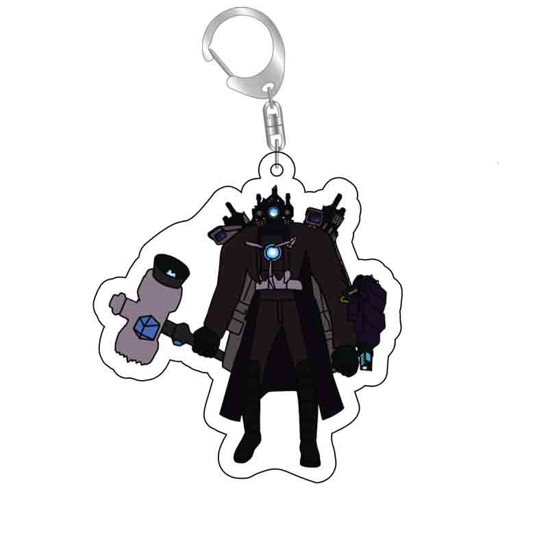 Picture of Cross-border new toilet man keychain skibidi toilet monitor Man TV man creative killer pendant batch