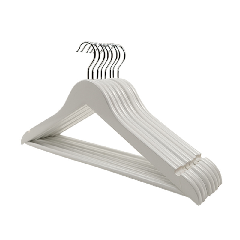 Picture of Wooden Clothes Hanger, Lotus Wood Clothes Hanger, Household Clothes Hanging, Retro Thickened Clothes Drying Rack, Hotel Clothes Hanger, Traceless Anti-Shoulder Corner