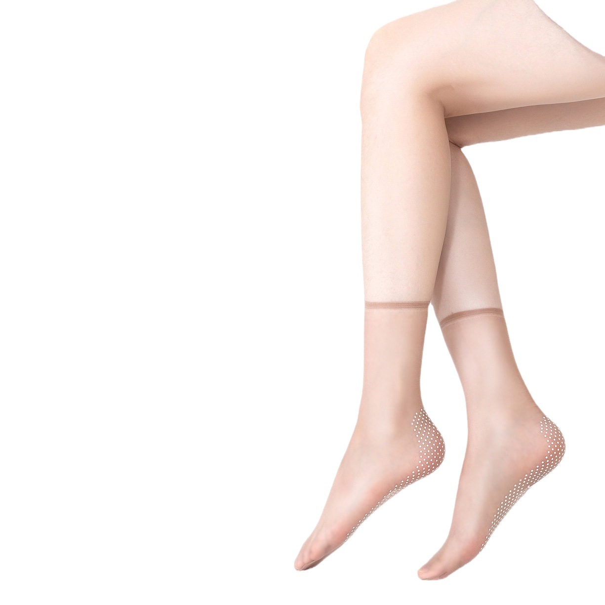 Silk stockings women's summer ultra-thin crystal silk silicone non-slip wear-resistant anti-hook tiptoe transparent seamless invisible socks wholesale