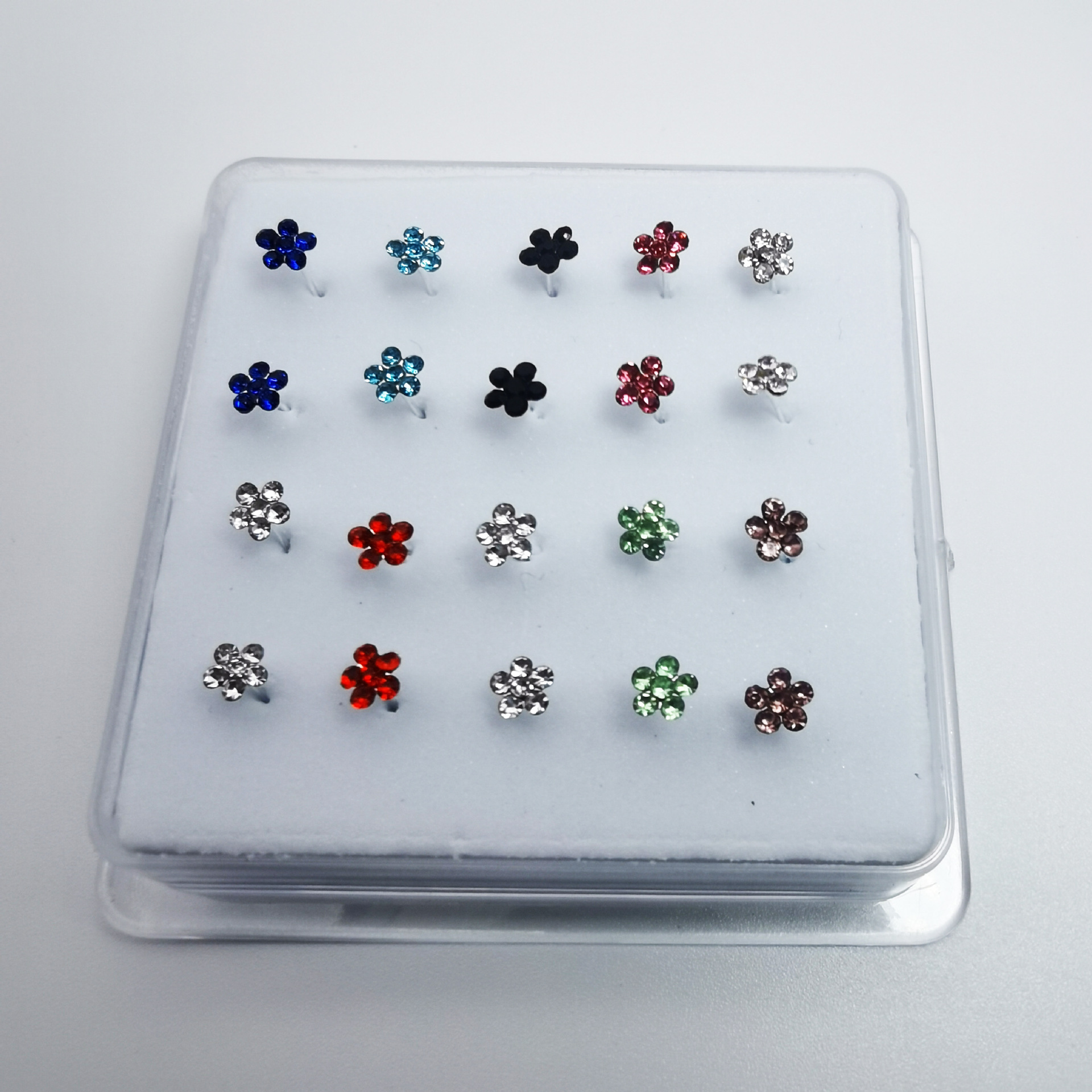 Picture of 20 Pack a box of 925 silver nose nails plum nose nails