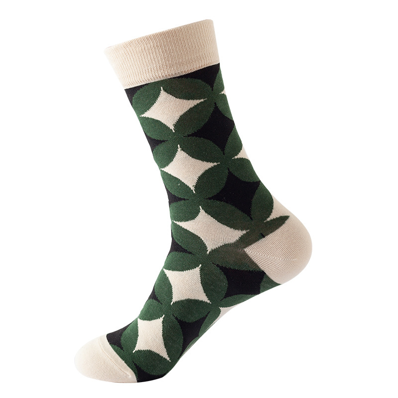 Picture of New Amazon Mid-Calf Socks for Men, Cotton, Women's European and American Ins Style Autumn and Winter Internet Celebrity Trendyy Socks Wholesale