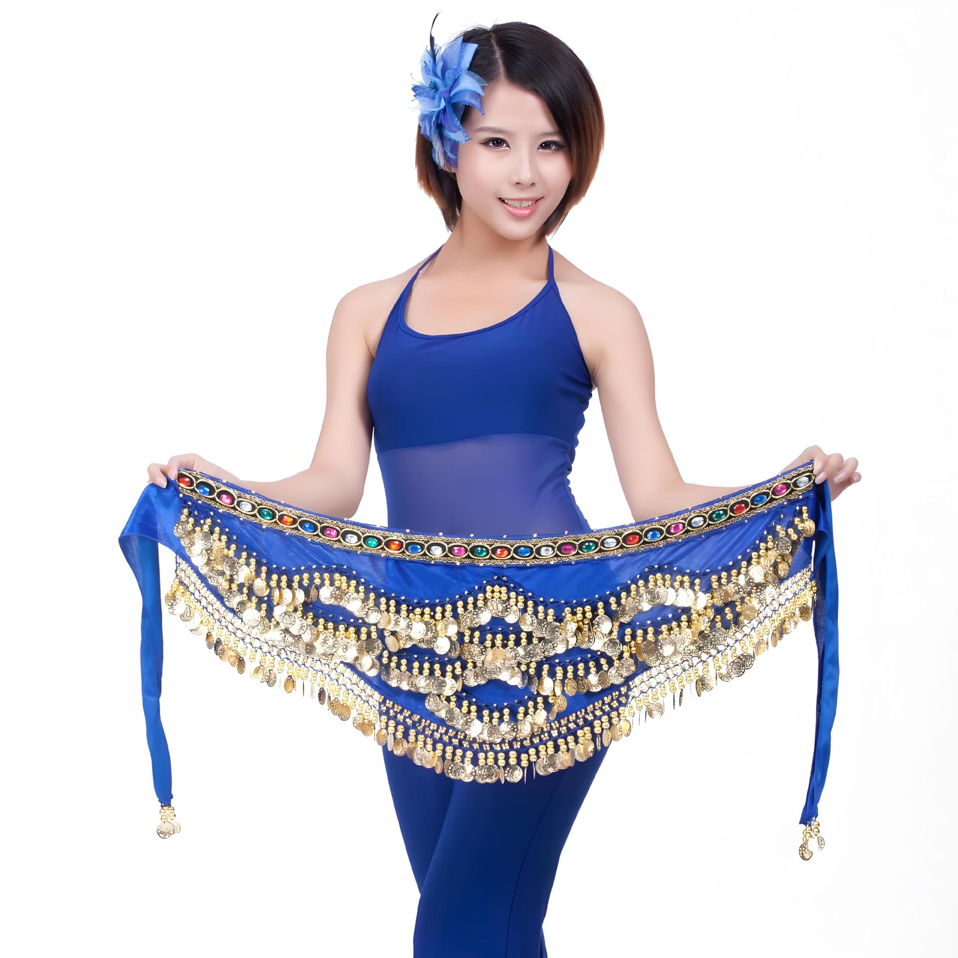 Picture of 328 Currency Belly Dance Waist Chain Belly Dance Belt Waist Chain Handmade Sequin Waist Decoration Egyptian Oriental Dance Waist Chain