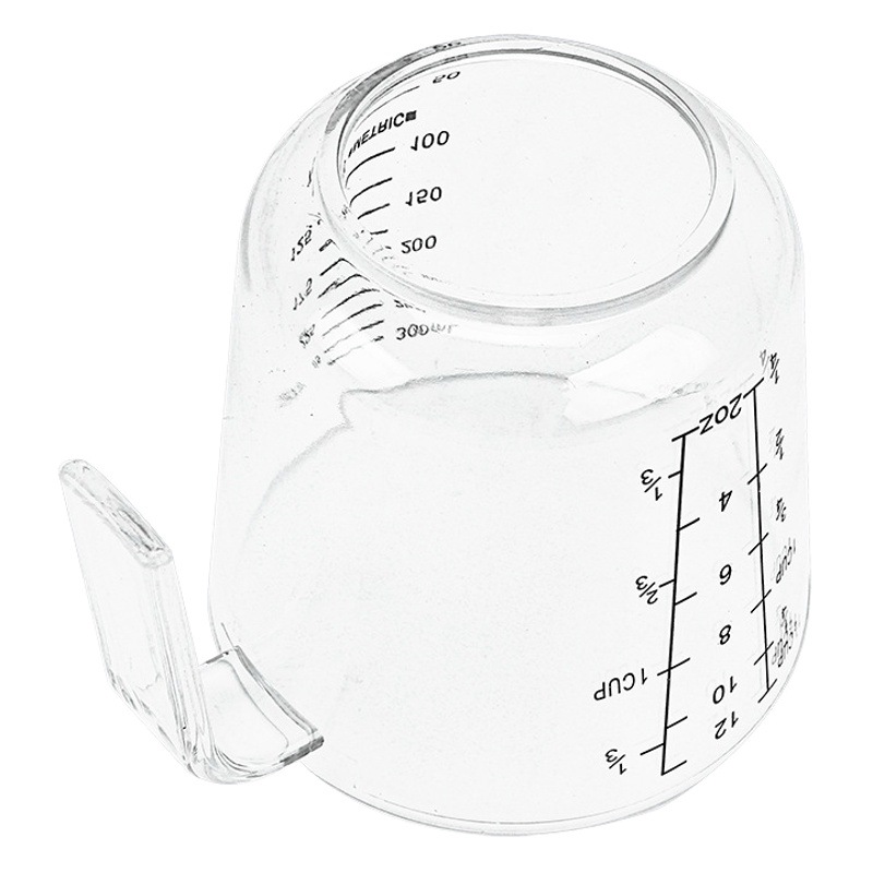 Baking tools plastic transparent measuring cup ps large capacity measuring cup 600ml kitchen utensils scale Cup 300ml