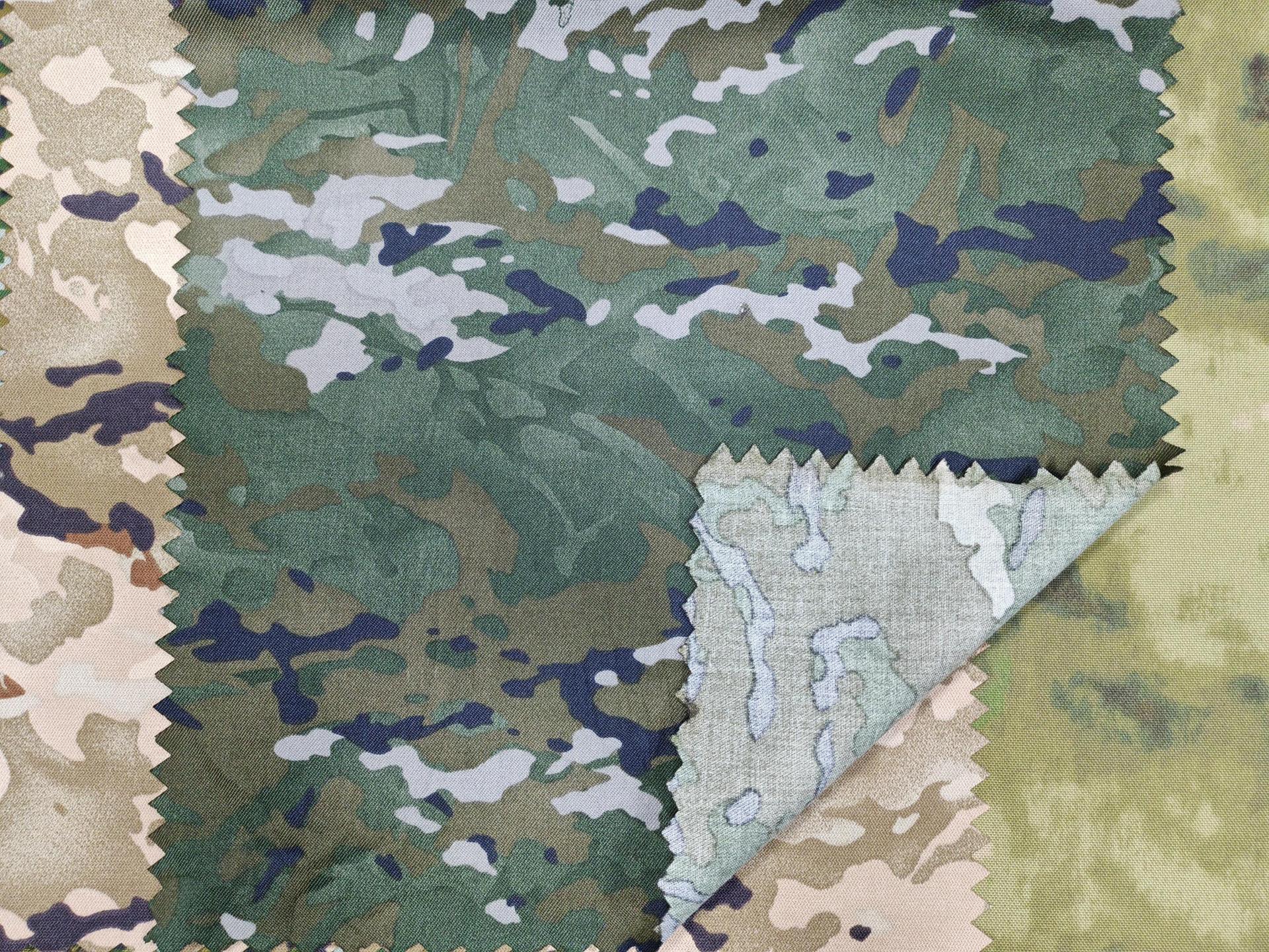 Picture of Rongsheng 16 Domestic Tiger Spot Summer Camouflage Polyester Cotton Containing Conductive Silk Anti-Infrared Cloth Garment Hats Fabric