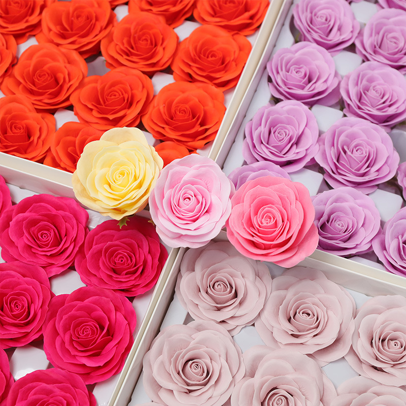 Tanabata Valentine's Day Seven-layer Awakening Bouquet Packaging Handmade DIY Material Rose Simulation Soap Flower Eternal Flower