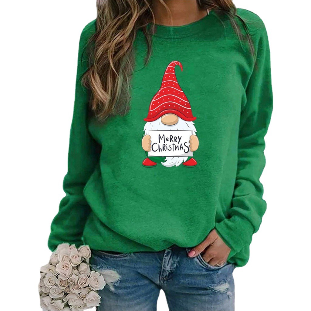 Europe and the United States cross-border Amazon wish independent station cat pattern printing long sleeve round neck sweater women's clothing
