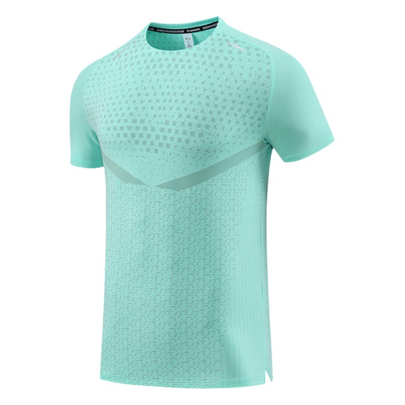 Men's summer outdoor quick-drying T-shirt new sports running training workout clothes cool round neck short sleeve quick-drying clothes
