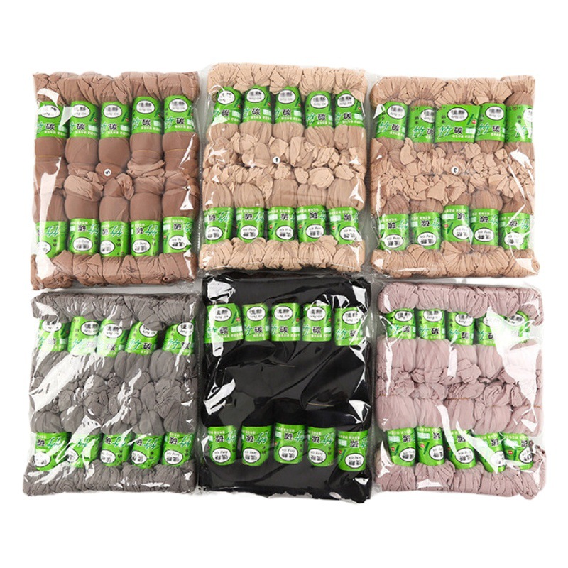 Summer Thin Velvet Core-Spun Stockings for Women, Steel Stockings, Small Pepper Mask Stockings, Anti-Wear Hook Stockings, Zhuji Stockings Factory