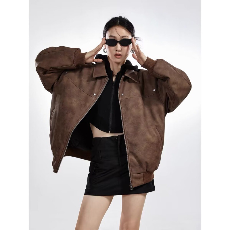 Picture of 2024 American Style High Street Design Niche Lapel Jacket for Men and Women Retro Loose All-match Fashionable Casual Jacket
