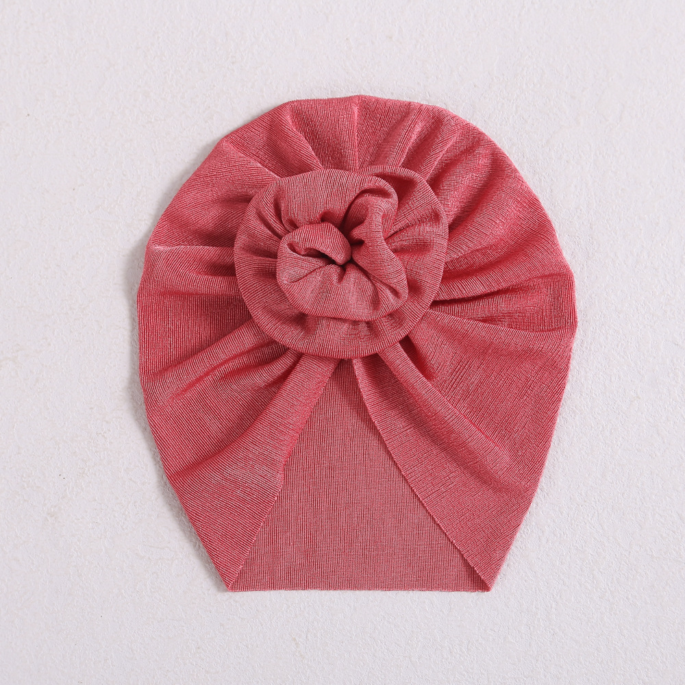 Picture of Europe and the United States hair accessories baby hat new spring and autumn baby India fetal hat three-dimensional flower children's turf hat wholesale