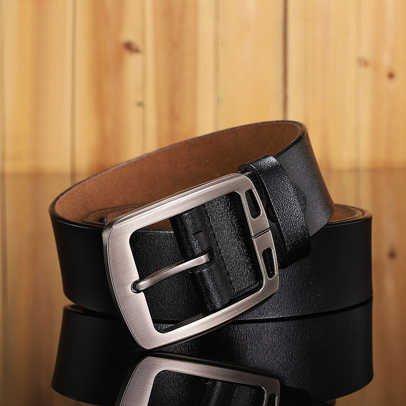 Picture of New belt leather men's belt real cowhide belt casual Joker men's pin buckle belt manufacturers wholesale