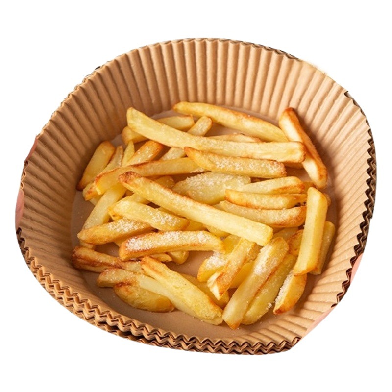 9-inch paper plate simple baking mat air fryer paper yellow cake rack fast food plate air fryer special paper wholesale