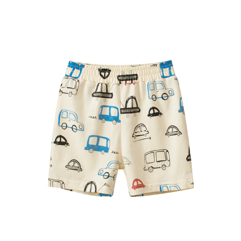 Picture of 27kids cross-border children's clothing wholesale children's shorts cartoon car Boy pants breathable home thin