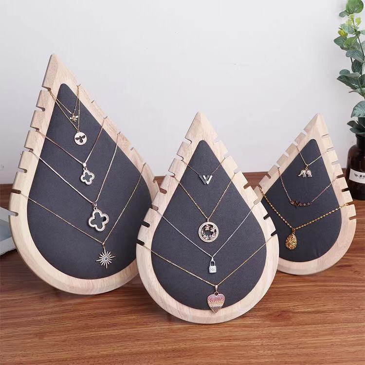 High-grade Log Jewelry Necklace Display Rack Earrings Pendant Storage Rack Jewelry Display Props