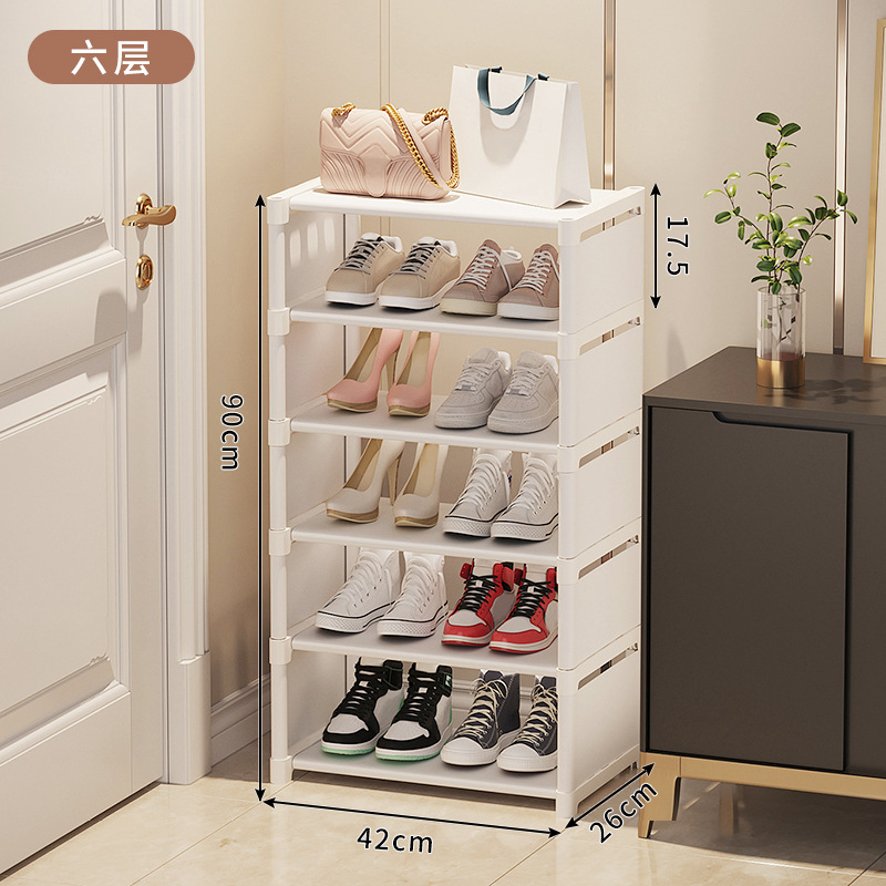 Picture of Simple Shoe Rack Household Doorway Large Capacity Economical Shoe Box Dormitory Indoor Multi-layer Shoe Cabinet Storage Artifact