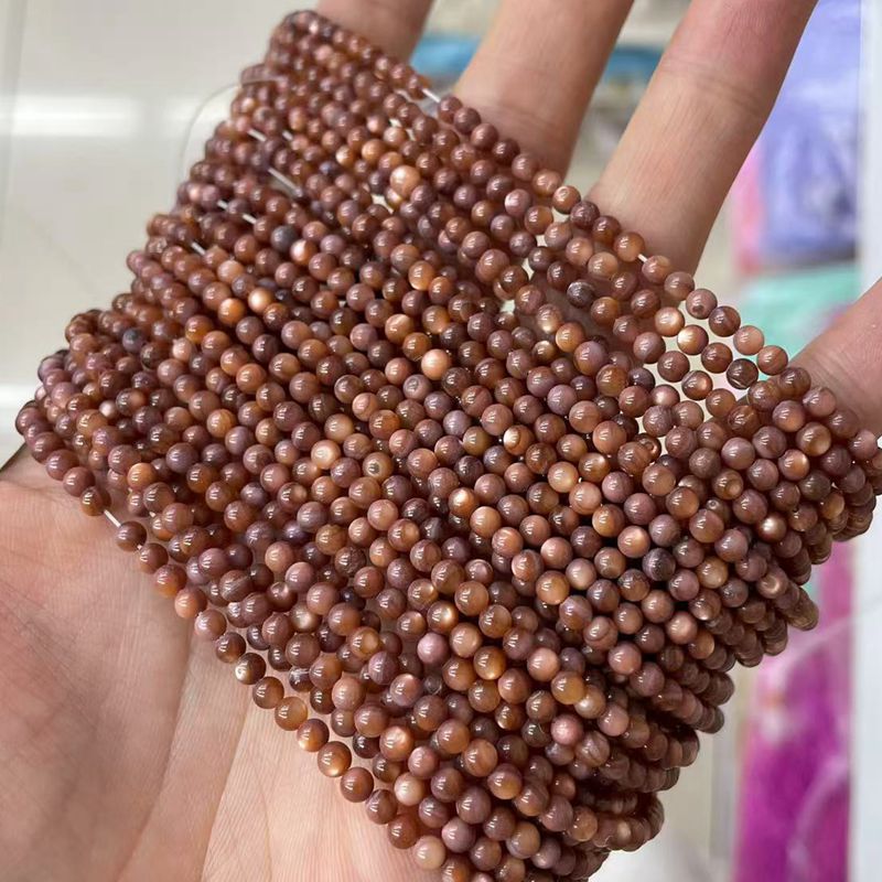 Picture of 3mm Natural Freshwater Shell Beads Round Beads Colorful DIY Jewelry Accessories Hairpin Shell Beads Bracelet Necklace Clavicle Chain Beads