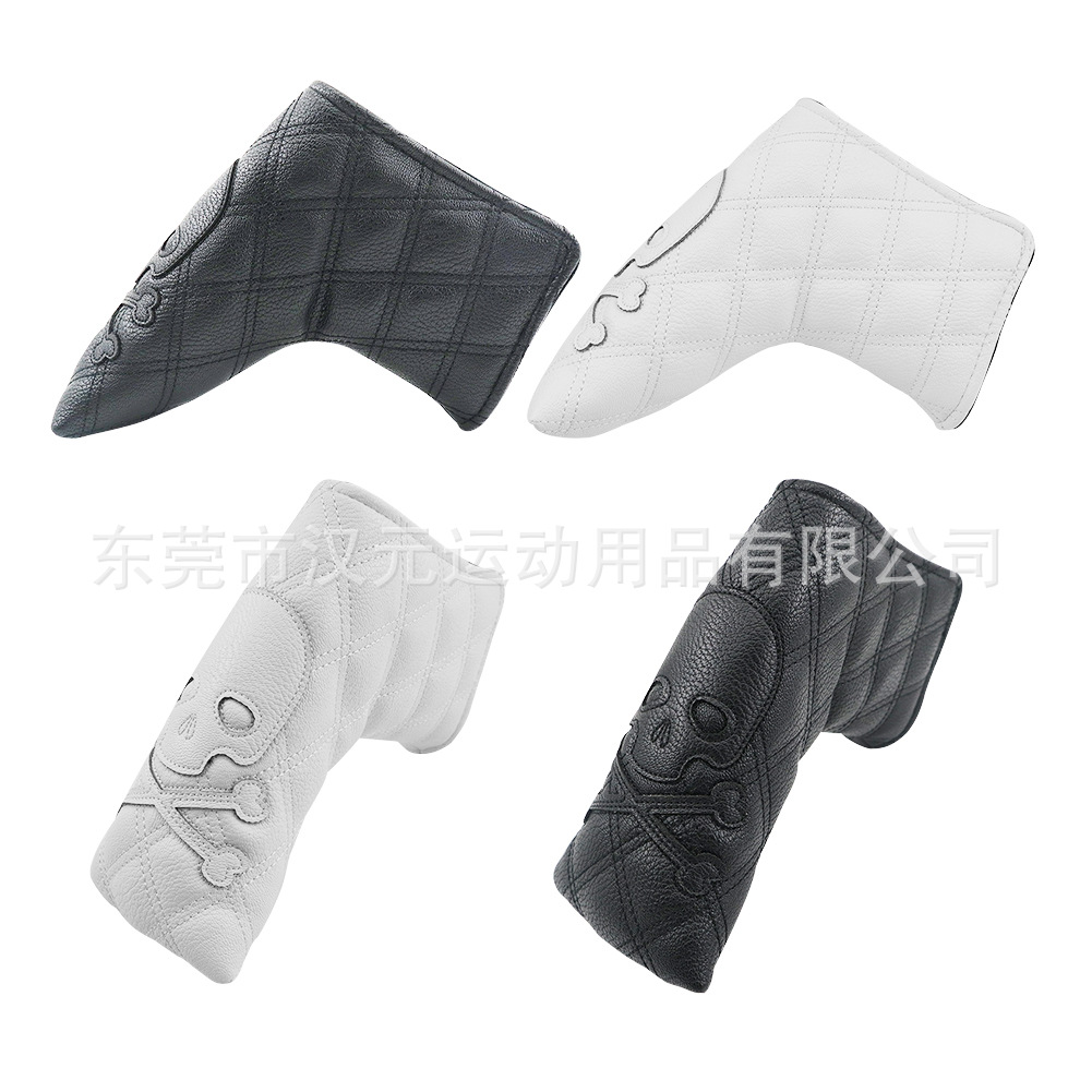 Picture of Manufacturers new golf pole cover wooden pole cover head cover hat cover skull push pole cover sports outdoor protective hat cover