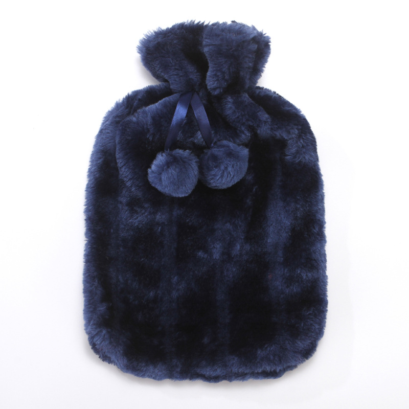 Picture of New Rubber Hot Water Bottle Pvc Hot Water Bottle Plush Cloth Cover Imitation Rabbit Fur Cloth Cover Hand Warmer Hot Water Bottle in Stock
