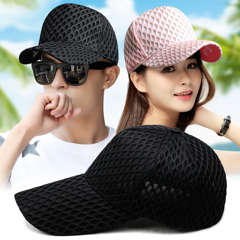 Long Tongue Hat Men's Summer Hollow Mesh Big Head Baseball Cap Outdoor Sun Hat Women's Sunscreen Breathable Cap